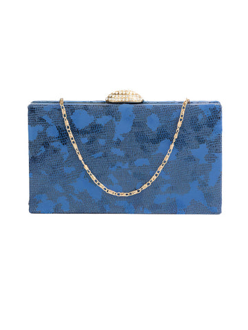 Snake Printed Clutch
