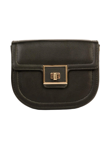 Curved Flap Handbag
