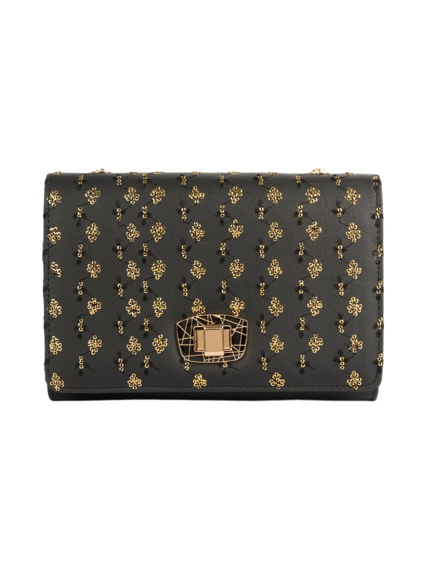 Sequin Embroidered Clutch