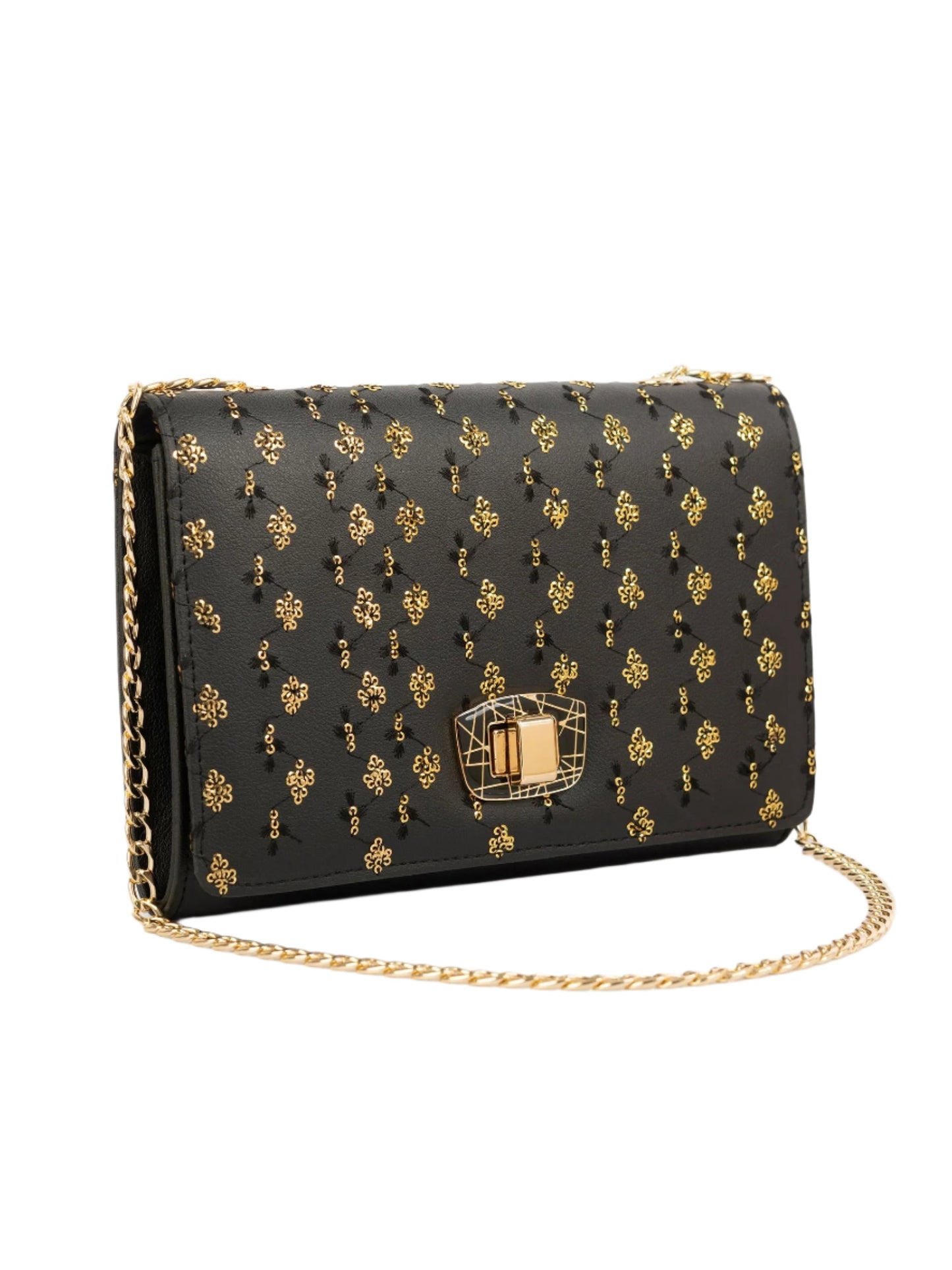 Sequin Embroidered Clutch