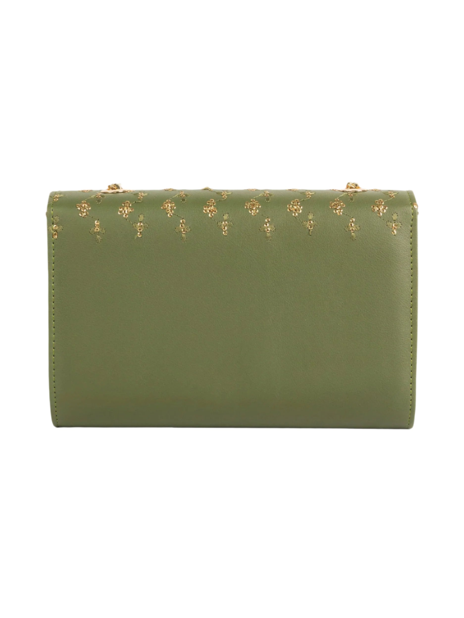 Sequin Embroidered Clutch