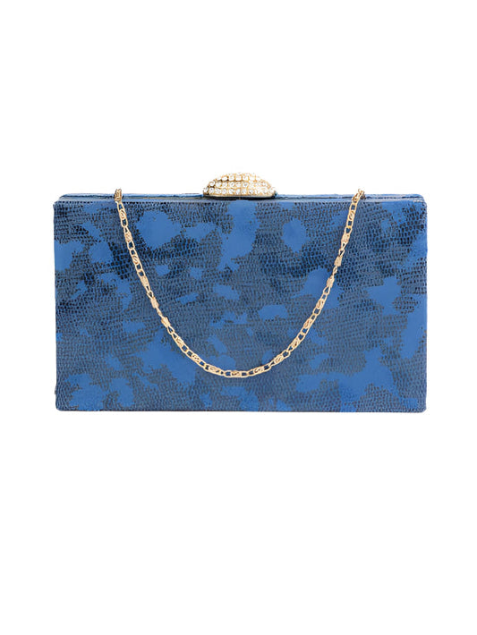 Snake Printed Clutch