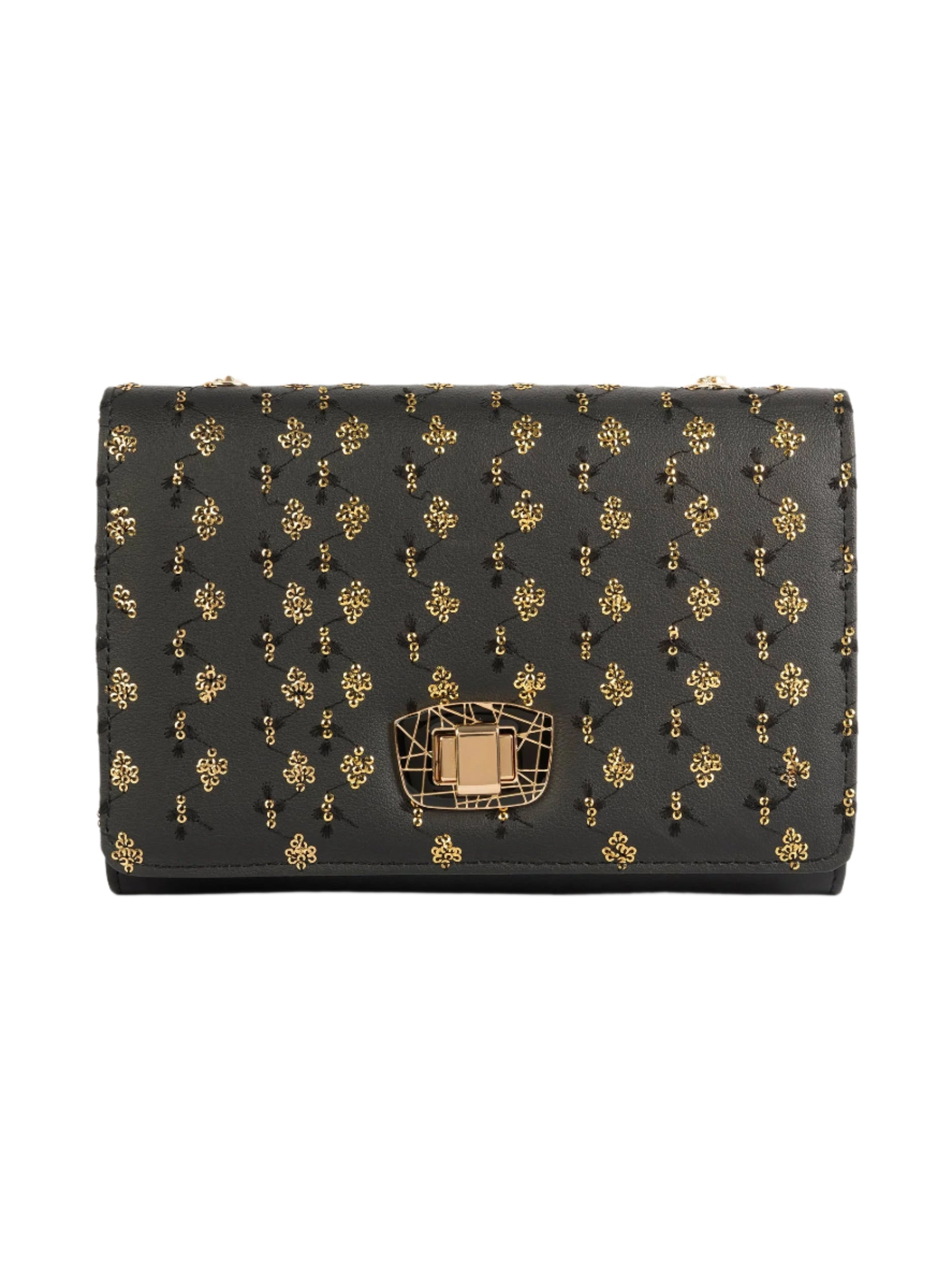 Sequin Embroidered Clutch